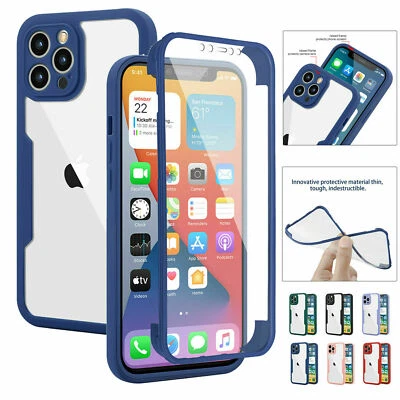 Clear Double Sided Silicone Case Cover For iPhone 17 Pro Max Air 13 12 14 15 16 - Image 1 of 4