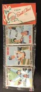 Tony Conigliaro 1970 Topps Xmass paquete de estantes para violonchelo MT 12 Medias Rojas de Boston en la parte superior - Imagen 1 de 4