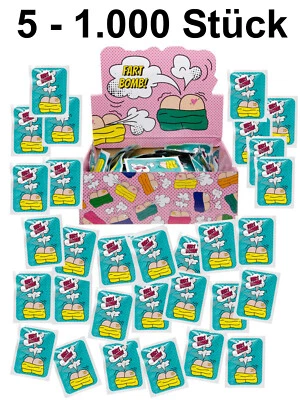 5-1.000x Stinkbomben faule Eier Furzbomben Knalltüte Fartbomb Fartbag Bomb Bag - Bild 1 von 3