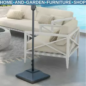 60kg Parasol Base w/ Wheel Heavy Duty Fillable Umbrella Stand for 38mm 48mm Pole - Picture 1 of 13