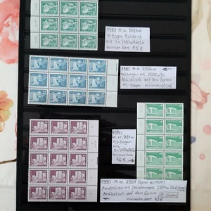 Deutschland DDR Aufbau Serie Papier W Bögenteile mit Abklatsch Sammlung Nachlass - Bild 1 von 12