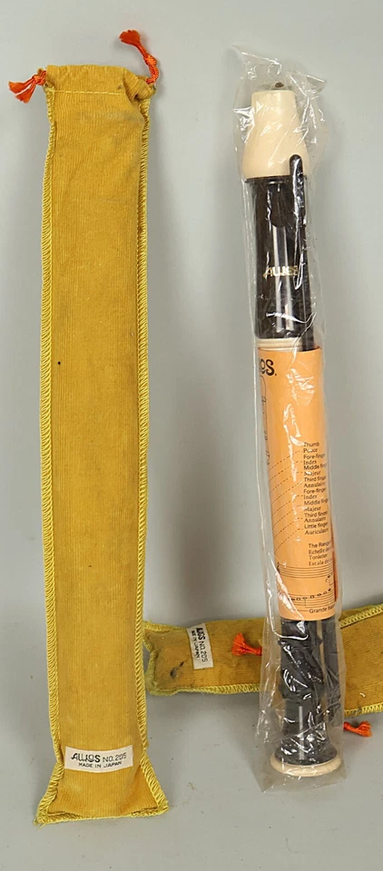 Pair of Aulos No. 205 Soprano Recorders *New Old Stock* - Image 1 of 1