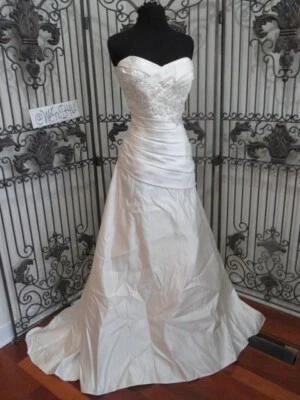 506W EDEN 5152 MARFIL TALLA 12 CORSÉ CORREAS DET INCL.   VESTIDO DE NOVIA FORMAL Foto 1 de 4