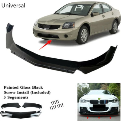 Universal Front Bumper Spoiler Lip Body Kits Fit For Mitsubishi Galant 2004-2012 - Image 1 of 4