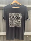  Hugo Boss T-Shirt, Black, Graphic Print Size Medium VGC