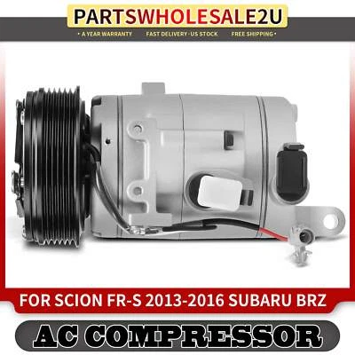 Compressor AC com 6 ranhuras para Scion FR-S 2013-2016 Toyota 86 17-20 Subaru BRZ - Imagem 1 de 4