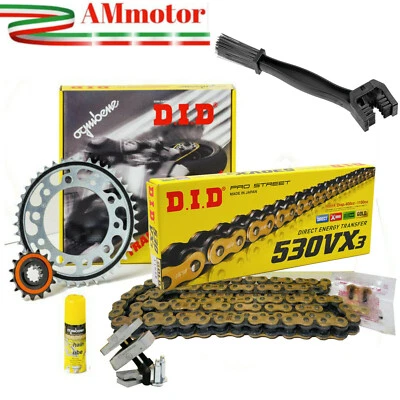 Kit DID Honda CB 1000 R 2009 Moto Trasmissione Catena 530 VX3 ORO Rapporti 16 44 Foto 1 de 4