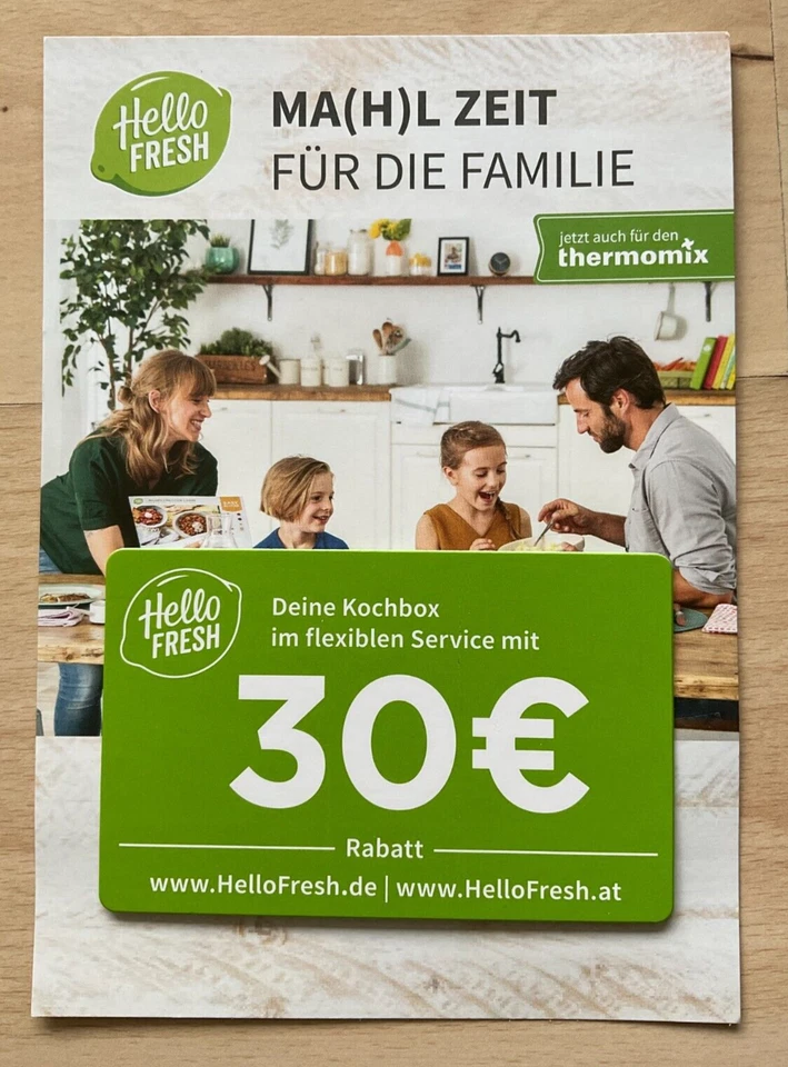 Hello Fresh Gutschein 30 € Rabatt Gutschein NEU !! - Bild 1 von 1