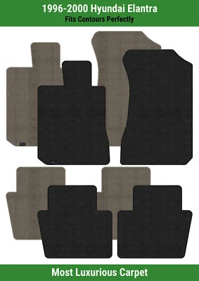 Alfombrillas Lloyd Luxe fila delantera y trasera para Hyundai Elantra 1996-2000  Foto 1 de 4