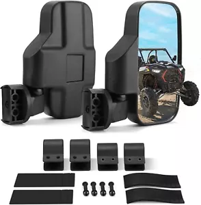 UTV Side Mirrors Set KEMIMOTO fits 1.75"-2" cage for Can-am/Mule/Ranger/RZR NEW! - Picture 1 of 10