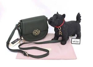 RADLEY LONDON SADDLE STREET DRAGON GREEN CUTE SMALL HEIRLOOM FLAPOVER BAG BNWT - Picture 1 of 9