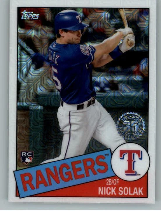 2020 Topps '85 Topps Silver Pack Chrome Series 2 #85TC44 Nick Solak (ref 133096) - Image 1 of 2