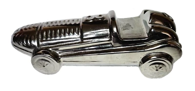 Urban Trends Chrome Ceramic 1950's Race Car Figurine Polished Chrome #3 - Image 1 of 4