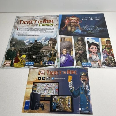 Ticket To Ride Europe - Replacement Pieces Parts Board Game Instructions + Other - Image 1 of 4