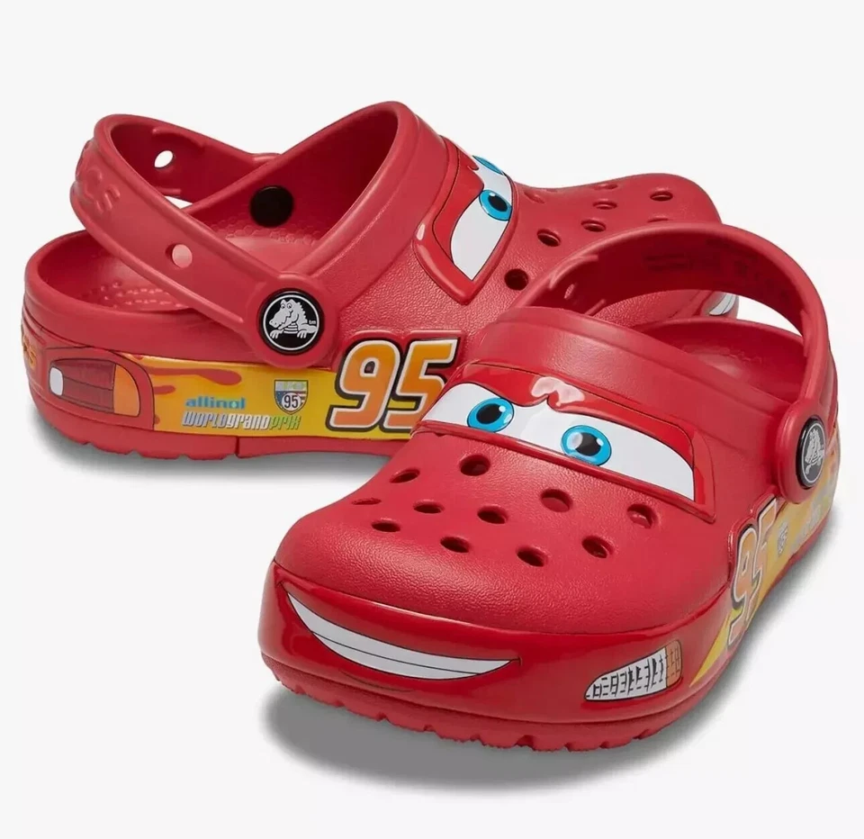 Zoccoli Lightning McQueen Crocs bambini unisex Saetta McQueen illuminati Crocs zoccoli