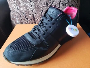 RARA sneaker Louis VUITTON Trainer Run Away nera da uomo in pelle 10 UK/11 US $1.200 - Foto 1 di 24