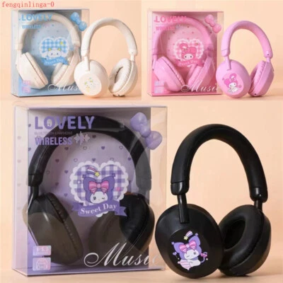 Cartoon Cinnamoroll Kuromi Melody Bluetooth Headphone Noise Reduction Earphones - Image 1 of 4