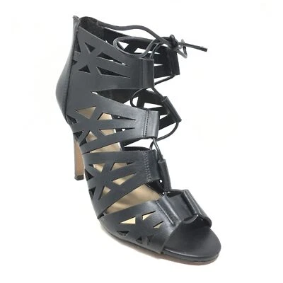 Women's Jessica Simpson Emelia Gladiator Sandals Shoes Size 7.5 Black Leather - Image 1 of 4