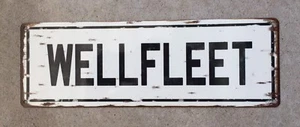 Wellfleet MA Cape Cod Harbor Ocean Vintage Style Framed Street Sign Home Decor - Picture 1 of 2