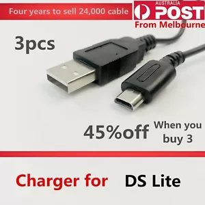 USB Data Charger Charging Power Cable Cord for Nintendo DS Lite DSL NDSL USG-001 - Picture 1 of 7