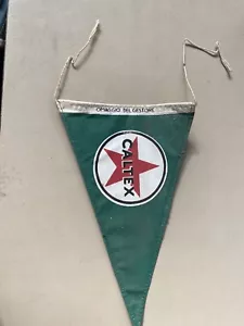 Caltex Gagliardetto Omaggio Benzinaio Moto Club Epoca Collezione - Foto 1 di 6