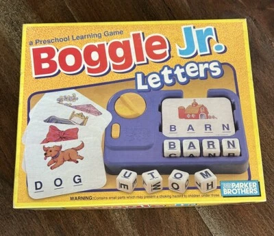 Boggle Jr. Letters Preschool Spelling Game  Vintage 1992 Complete Parker Bros - Image 1 of 4