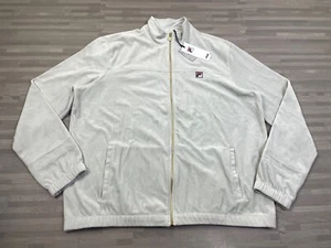 Fila Ravid Jacket Fleece Gray Full-Zip Mens Size 2XL LM23C422 Long Sleeve $88 - Picture 1 of 8