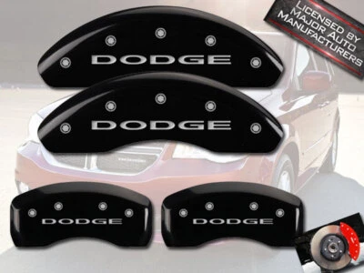 Cubiertas de pinza de freno MGP negras delanteras + traseras "Dodge" Grand Caravan 2008-2013 BRY Foto 1 de 4