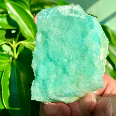 321g Natural Hermosa Textura Azul Piedra Mineral Muestra Cuarzo Cristal Foto 1 de 4