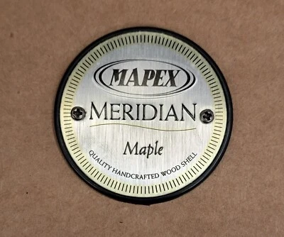 Mapex Meridian Maple Drum Badge with Mounting Screws - Image 1 of 3