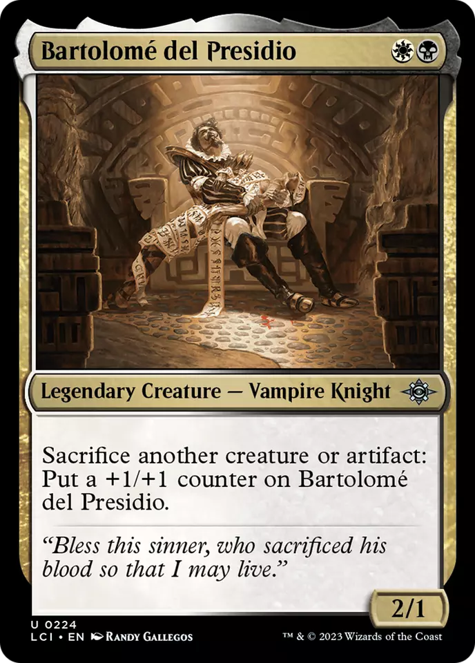 x1 Bartolomé del Presidio LCI MTG 224 UNCOMMON M/NM 1x - Image 1 of 1