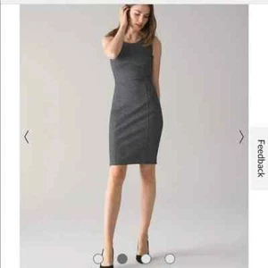 New WHITE HOUSE BLACK MARKET Size 10 Sleeveless Knit Sheath Dress Houndstooth - Picture 1 of 5