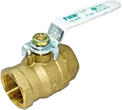 FNW Low Lead 600# WOG 2-Piece Threaded Full Port Brass Ball Valve 1 1/4" 31.8mm - Image 1 of 4