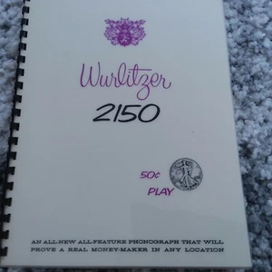 Wurlitzer Jukebox 2150 5210 Sales Brochure (AMR Deluxe Publication) - Imagen 1 de 4