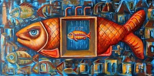 Gemälde Original ÖL Leinwand zeitgenössische Kunst modern von Pronkin 2022 KINSHIP - Bild 1 von 7