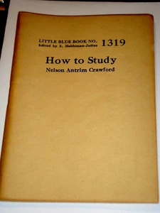 Little Blue Book 1319, HOW TO STUDY, print circa 1927 - Picture 1 of 1