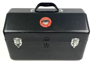 Rare Simonsen Metal Mechanics Tool Box Heavy Duty Latched USA 18"x11"x11.5" - Picture 1 of 17