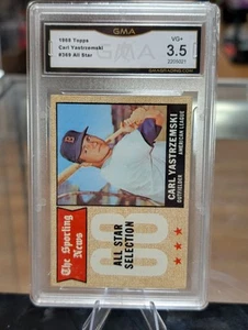 1968 Topps #369 Carl Yastrzemski All-Star GMA 3.5 kostenloser Versand!!Red Sox - Bild 1 von 4