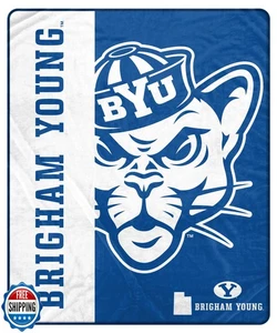 Proformance Home NCAA BYU Cougars Endzone Ultra Soft Tailgate Throw - Picture 1 of 1