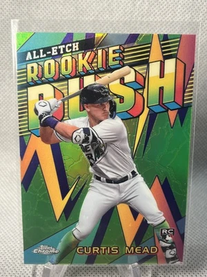 2024 Topps Chrome Curtis Mead Chrome All-Etch Rookie Rush #CERR-6 Rays - Image 1 of 2