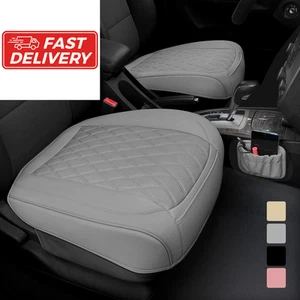 2 Pack PU Leather Front Car Seat Cover Bottom Seat, Anti-Slip 2pcs, gray - Picture 1 of 6