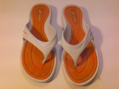 Sandalias planas con tanga blancas para mujer RIDER Greendene HECHAS EN BRASIL talla 10 Foto 1 de 4