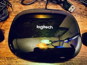 Logitech Harmony Ultimate Hub + 2 IR Blaster & generic Power Cord Bundle. WORKS - Picture 1 of 6