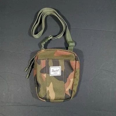 Herschel Mini 5” Bandolera Nylon Crosshatch Doble Cremallera Frontal Bolsa Correa Camuflada Foto 1 de 4