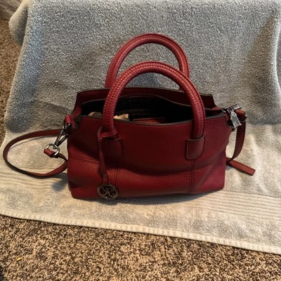 Bolso de Mano de Cuero Rojo Kattee Cartera de Hombro Usado Excelente Estado Foto 1 de 4