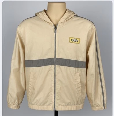Chaqueta cortavientos vintage Andy Johns con capucha beige gris XL (16) para mujer o joven” Foto 1 de 4