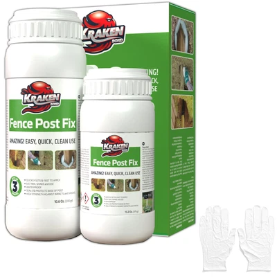 Fijación de poste de valla Kraken Bond - 1 juego de componentes (botella 1A + 1B) Foto 1 de 4