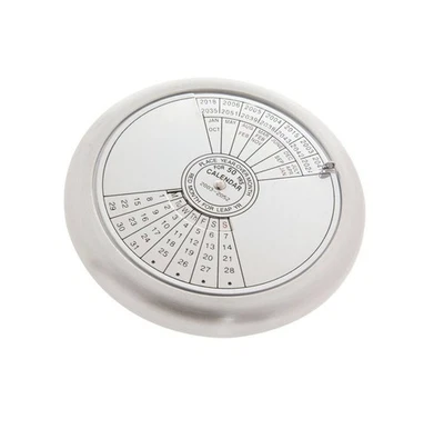 50 Year Calendar Paperweight (CAL50), Silver - Image 1 of 2