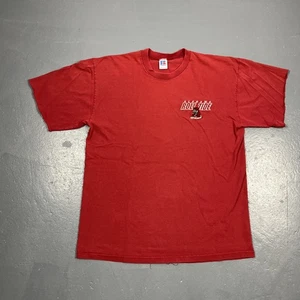 Vintage Alabama Crimson Tide Embroideeed Tshirt Red Large Russell Athletic VTG - Picture 1 of 11