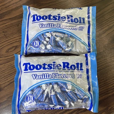 2 Пакета Tootsie рулон ванили конфеты - 2 один фунт мешки 16 унций каждый новый сумки - Изображение 1 из 3
